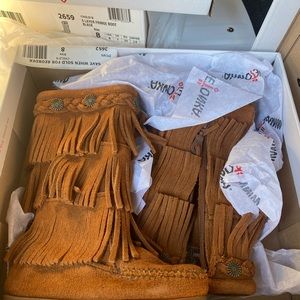 Brand new fringe toddler boots size 8